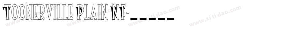 Toonerville Plain NF字体转换